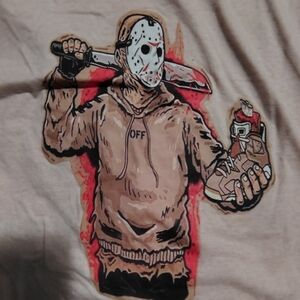 Graphic Hoodie with Horror Theme